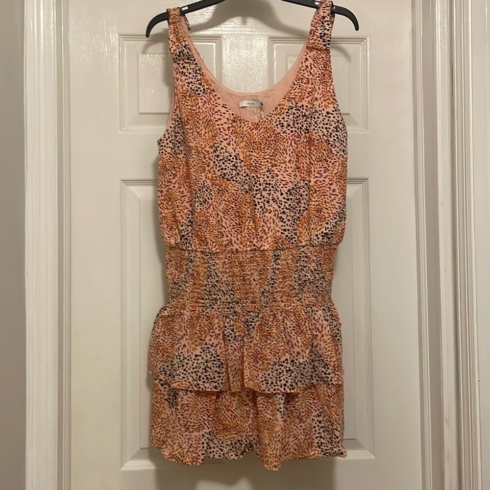 Lush Mini Dress Orange Print